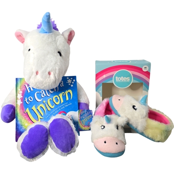 HTC/Totes Other - How to catch a Unicorn story pack & Unicorn Slippers Bundle